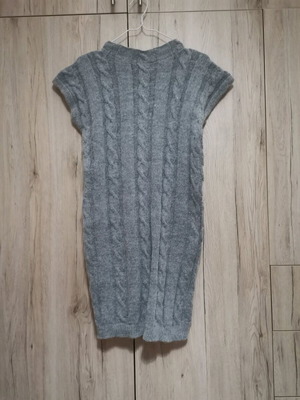 Πλεκτό μπλουζοφόρεμα μεταχειρισμένο σε γκρι χρώμα, one size