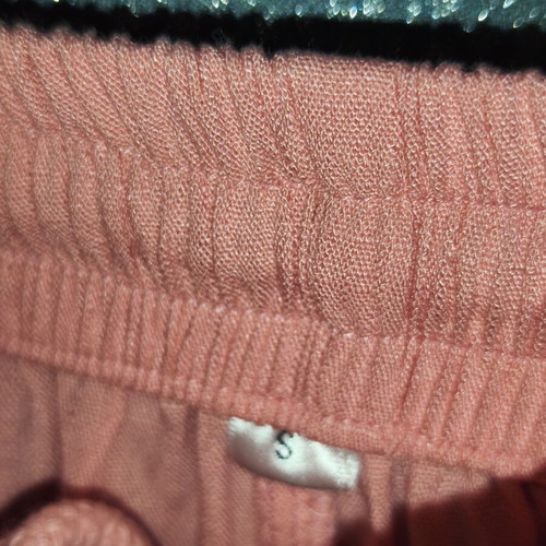 Coral Pink Jogger Pants new, elastic waist, sizes S to L