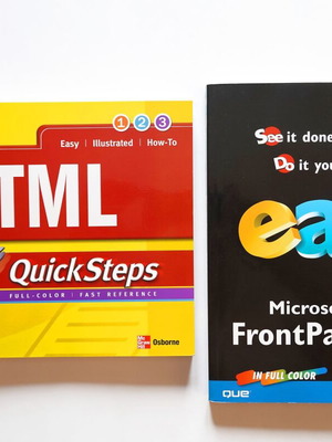 HTML and MS Office Front Page 2003 books like new
