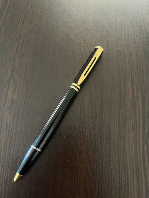 Waterman Executive vintage στυλό διαρκείας σαν καινούργιο, μαύρο με χρυσές λεπτομέρειες