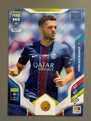 Goncalo Ramos Paris St Germain PAS17 Panini FIFA Adrenalyn 365 2025-26 like new