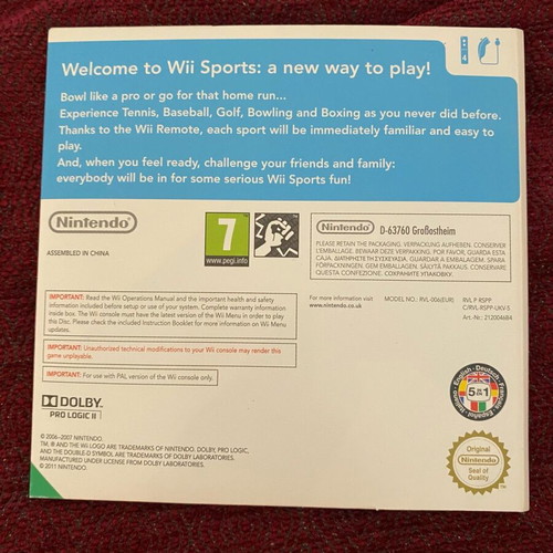 Wii Sports game used