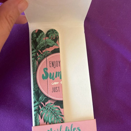 Medium pocket nail files new, set of 2