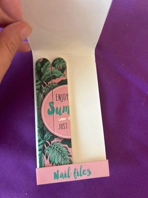 Medium pocket nail files new, set of 2