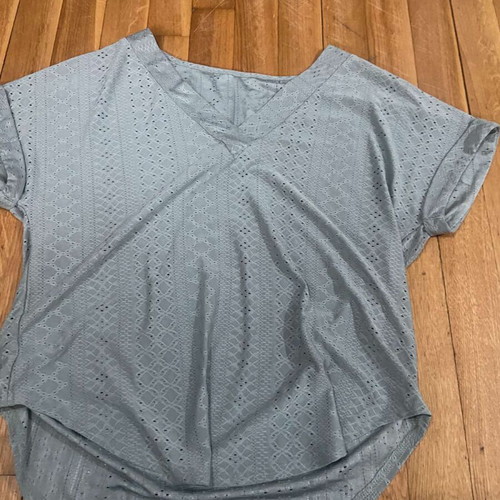 Summer women's blouse used, size L, green