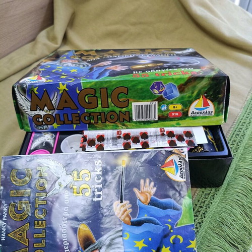 Magic set for kids used, 55 tricks with instructions