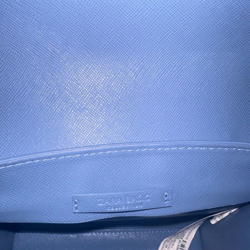 Zara blue bag used with fabric damage inside