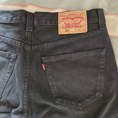 Levi’s 501 Original black jeans W34 L32