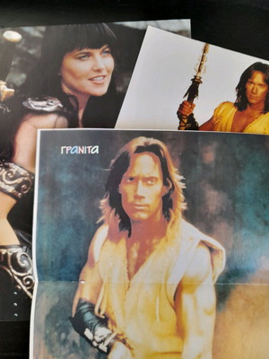 Zina and Heracles posters set of 3, good condition, A4 size