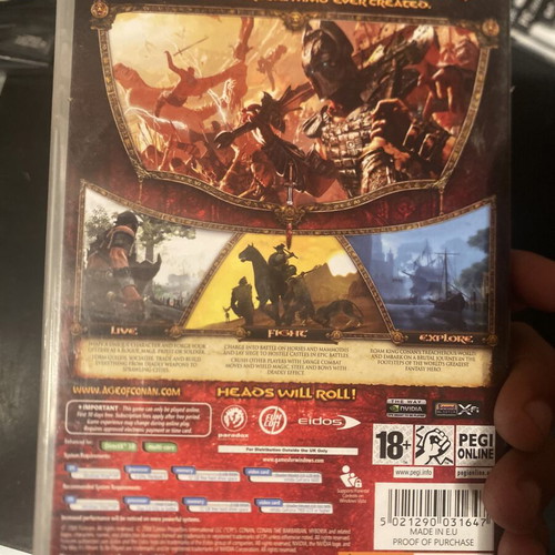 Age of Conan Hyborian Adventure PC game, good condition