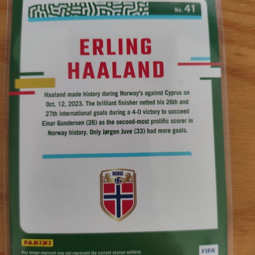 Panini Donruss Erling Haaland Norway card like new