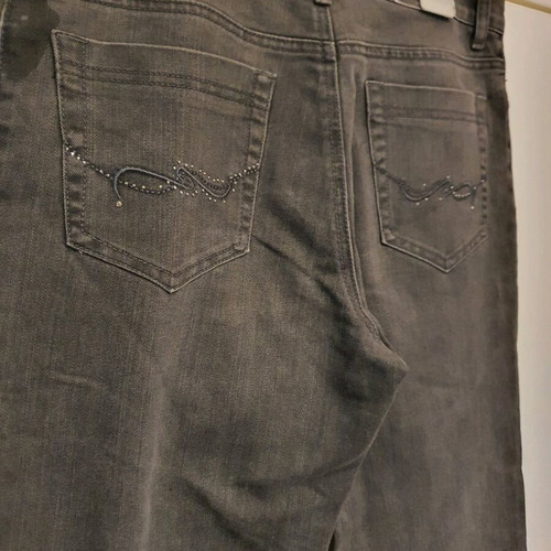 Handpainted denim vintage jeans black size XL