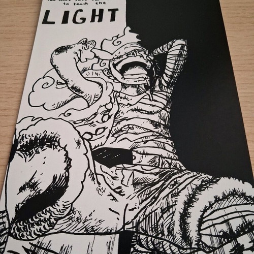 Art prints Ghost Rider and Luffy new, black and white