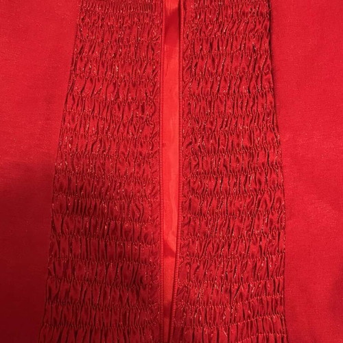 Mini skirt and bustier set like new, red