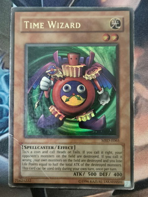 Time Wizard MRD Yu-Gi-Oh! card used, Ultra Rare Unlimited Metal Raiders