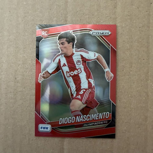 2025-26 Panini FIFA Prizm Rookie Diogo Nascimento card like new Olympiacos