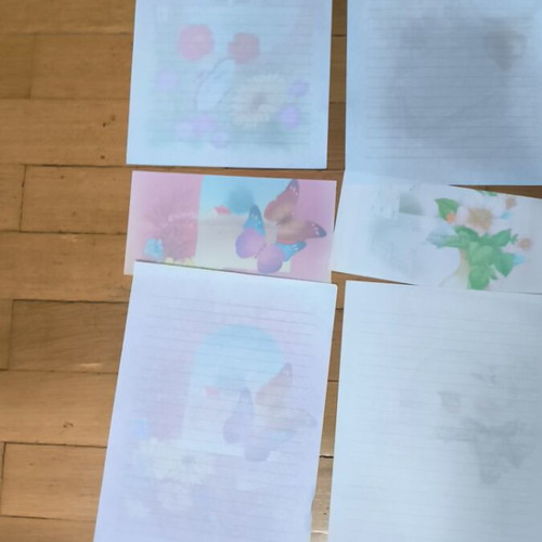 Letter sets used, pack of ten