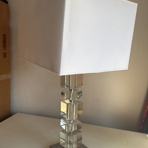 Zara Home table lamp used, metal and glass