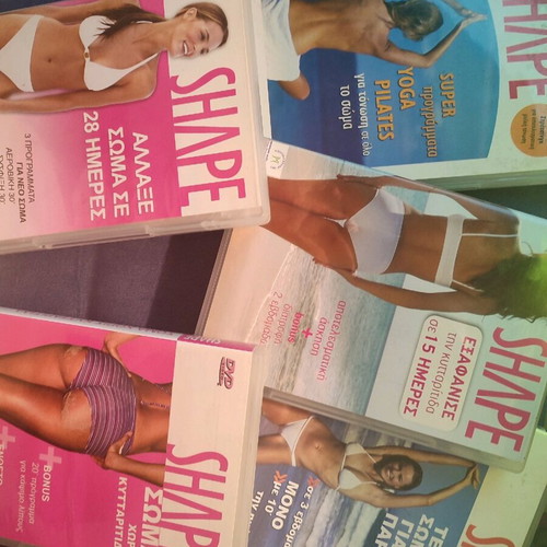 Shape DVD collection new for full workout yoga, pilates