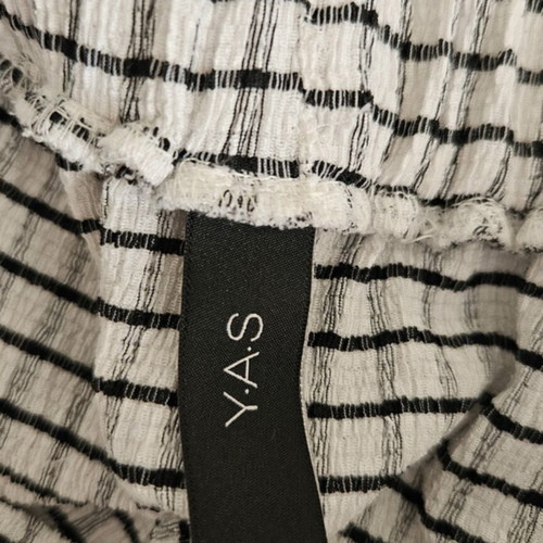 YAS black and white checkered skirt, L