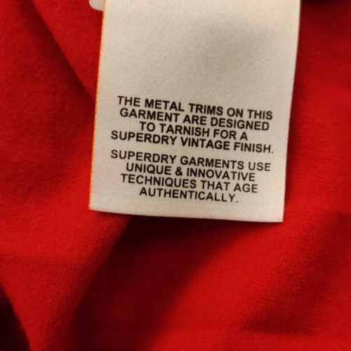 Superdry Maddox Sporty Red Bodysuit Medium New