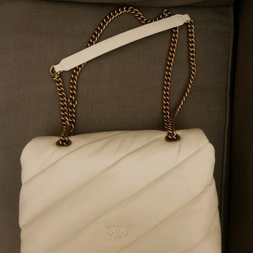 Pinko bag white crossbody new, large size 18x26