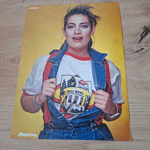 Alexia Patrick Swayze Poster used from 90s Manina magazine