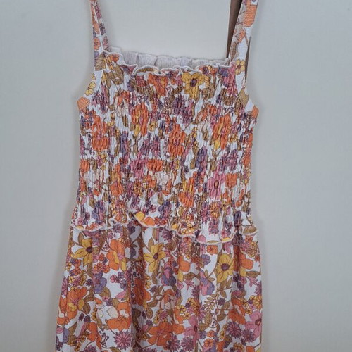 Floral summer dress size 134 used, colorful