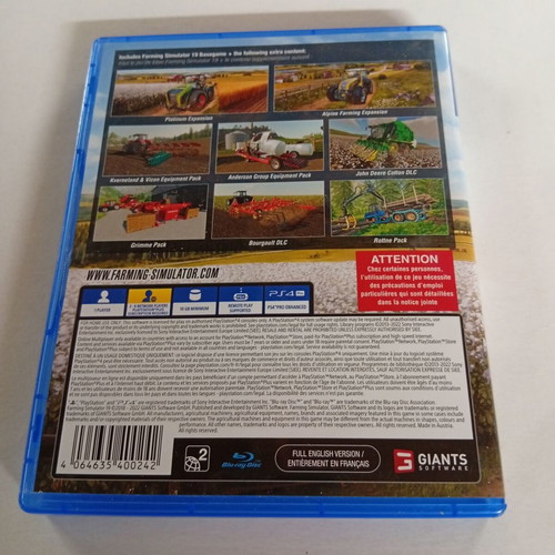 Farming Simulator 19 Ambassador Edition PS4 game like new