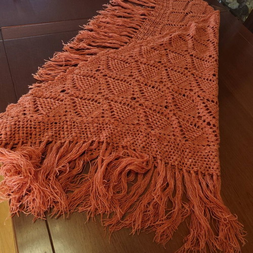 Handmade vintage scarf 180 * 100 like new