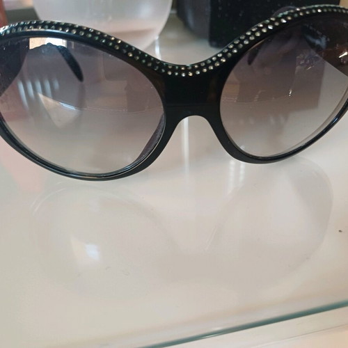 Donna Karan sunglasses black original used with rhinestones
