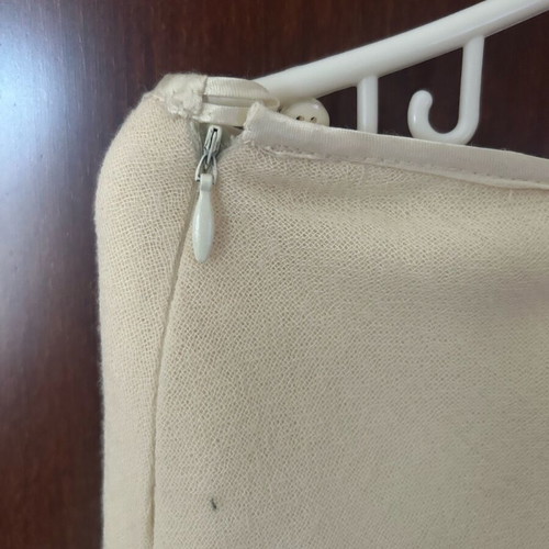 Long asymmetrical skirt Small like new, white and beige