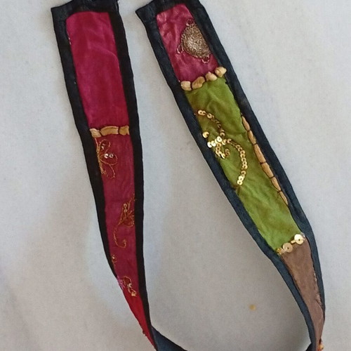 Patchwork Boho Belt used, multicolor, adjustable 120 cm