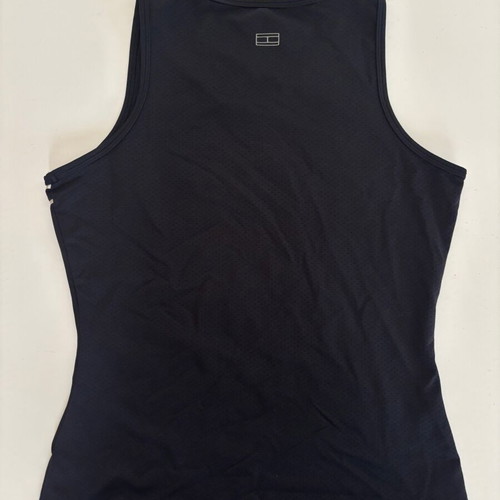 Tommy Hilfiger Sport Top sleeveless black silver logo small used