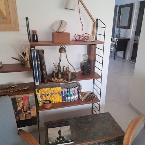 Mid Century Vintage Kajsa & Nils Nisse Strinning Teak Shelving Unit used