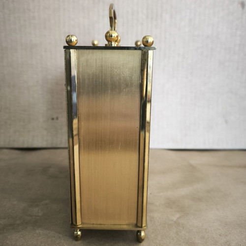 Vintage Mauthe Brass Mechanical Table Clock used