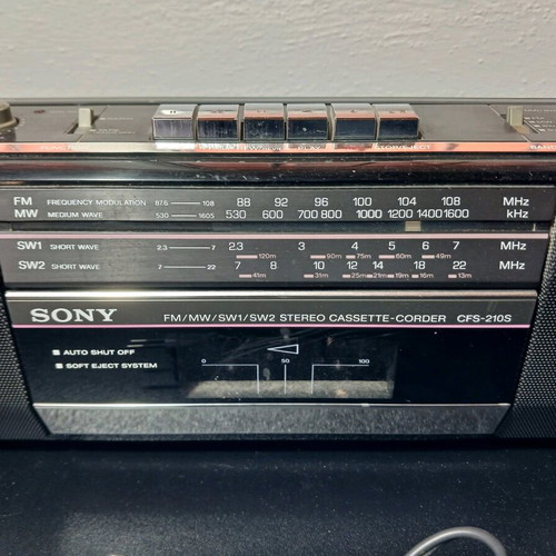 Ραδιόφωνο/Κασετόφωνο Sony Sound Rider CFS-210S μεταχειρισμένο