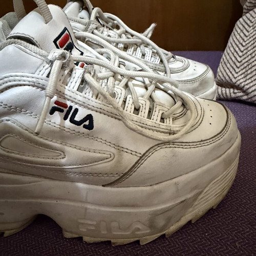 Fila Disruptor platform sneakers, size 37.5