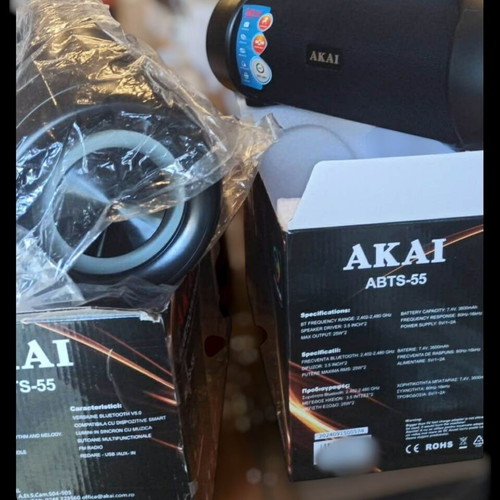 Akai Bluetooth Speaker abts 55 Waterproof Karaoke New