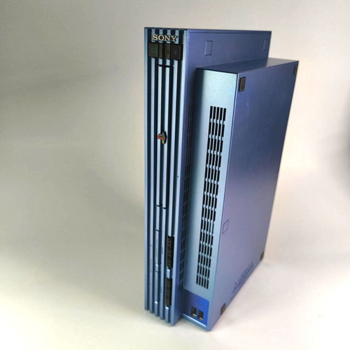 Sony PlayStation 2 Aqua Blue SCPH-50004 PAL console used, collectible edition