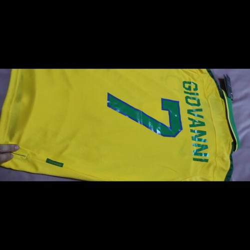 Brazil National Team Retro Jersey 7 Giovanni Copa America 1997
