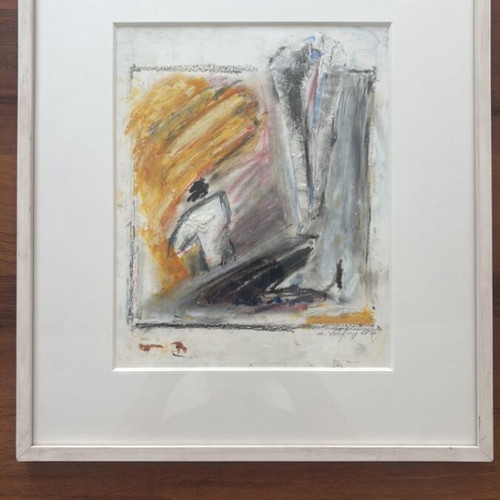 Erietta Vordoni Sans Titre No 5 painting new, 1988 Paris gallery