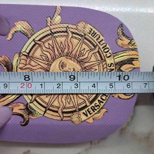 Versace women's purple flip flops like new, size 39-40
