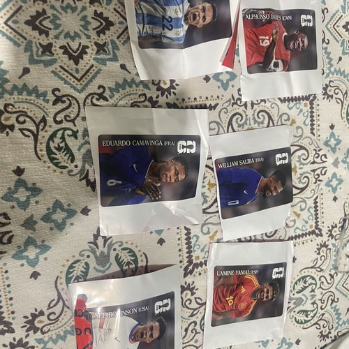 Panini FIFA World Cup 2026 stickers used, set of 6