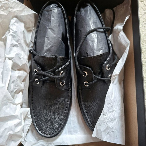 Massimo Dutti leather shoes black like new, size 37