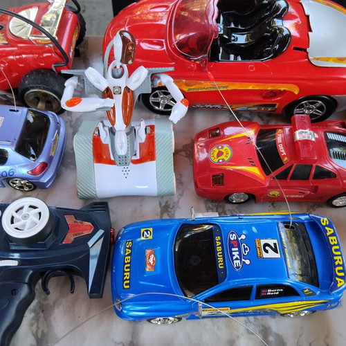 Remote Control Cars from 2000s, used, with some broken parts