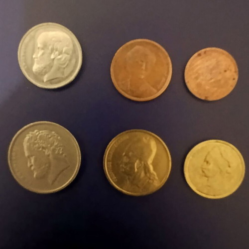 Commemorative drachma coin collection like new, 11 coins