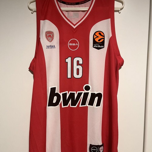Olympiacos Papapnikolaou GSA Euroleague Jersey 25-26 Size L Like New