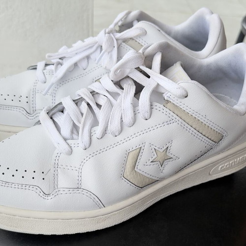 Converse white leather sneakers EU 43, 27.5 cm