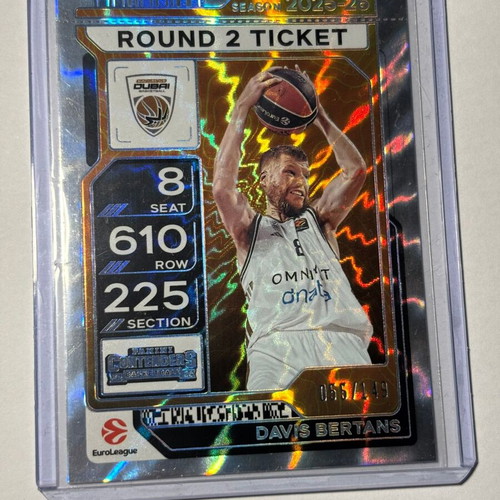 Davis Bertans 2025-26 Contenders EuroLeague Round 2 Ticket like new